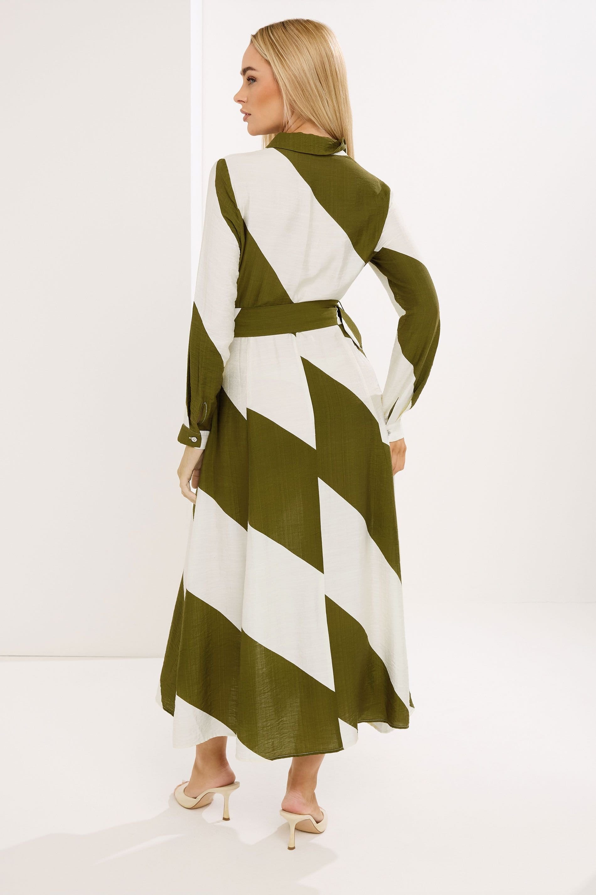 Star By Julien Macdonald Star by Julien Macdonald Women's Stripe Shirt Dress in Green - 4