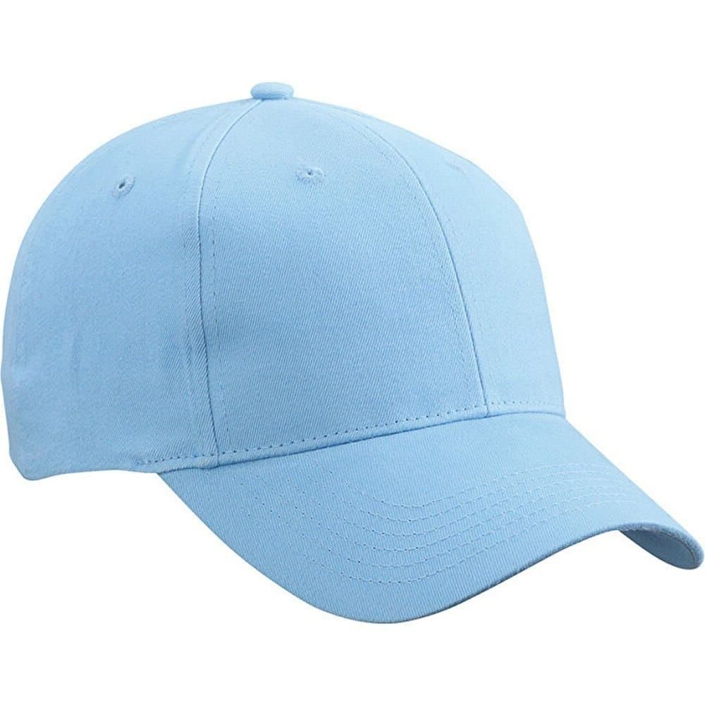 Myrtle Beach Myrtle Beach Men's 6 Panel Brushed Cotton Baseball Cap in Light Blue