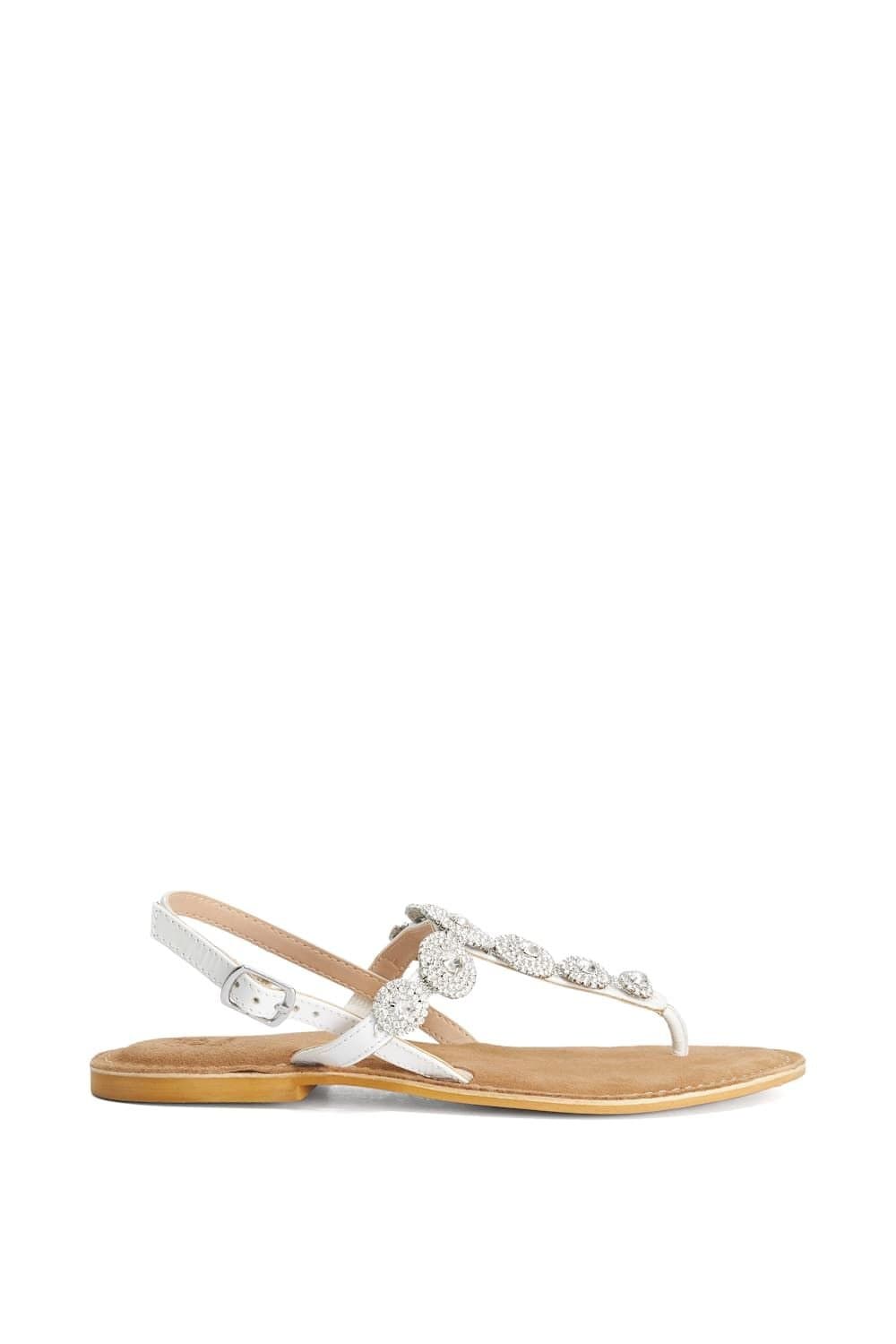 Dune London Dune London Women's 'Liana' Leather Sandals in White