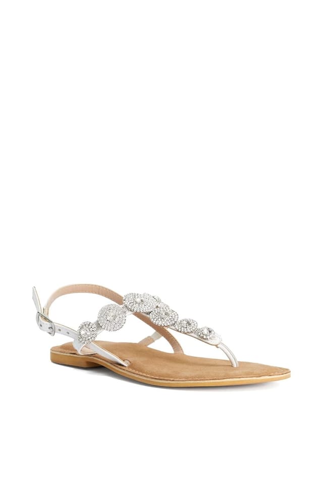 Dune London Dune London Women's 'Liana' Leather Sandals in White - 2