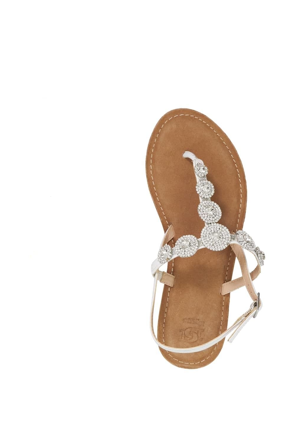 Dune London Dune London Women's 'Liana' Leather Sandals in White - 4