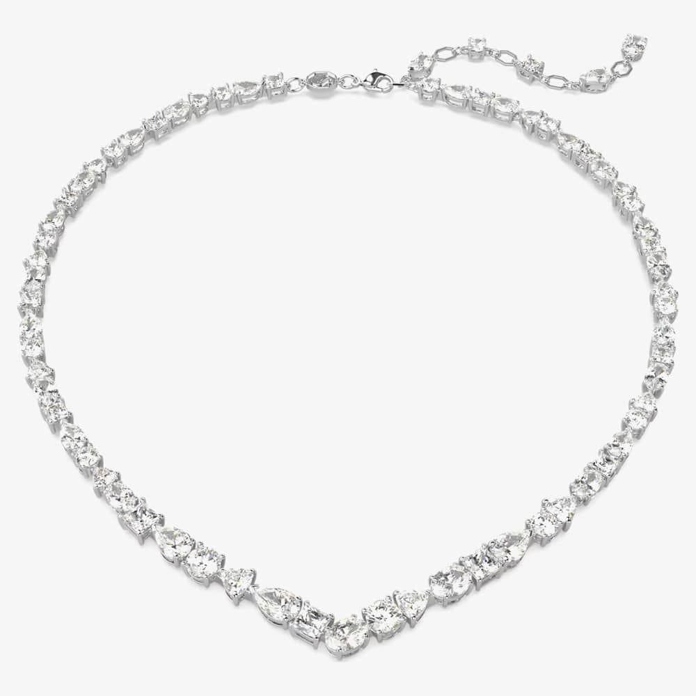 Swarovski Swarovski Women's Mesmera Mixed Cut Tennis Necklace 5665242 in Silver