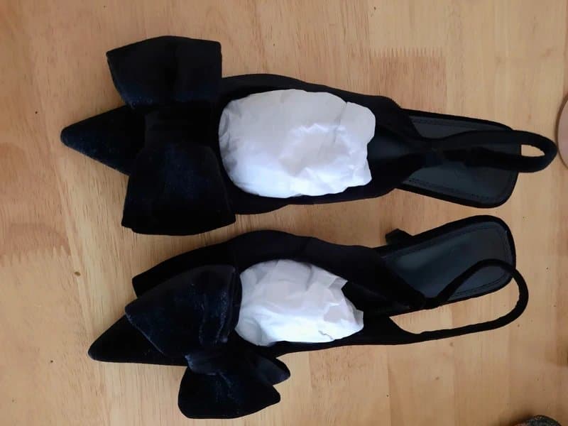 ASOS Design Black velvet shoes