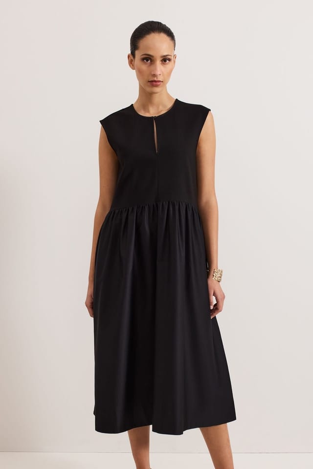 Phase Eight Phase Eight Women's Jenny Mix Woven Dress in Black - 3