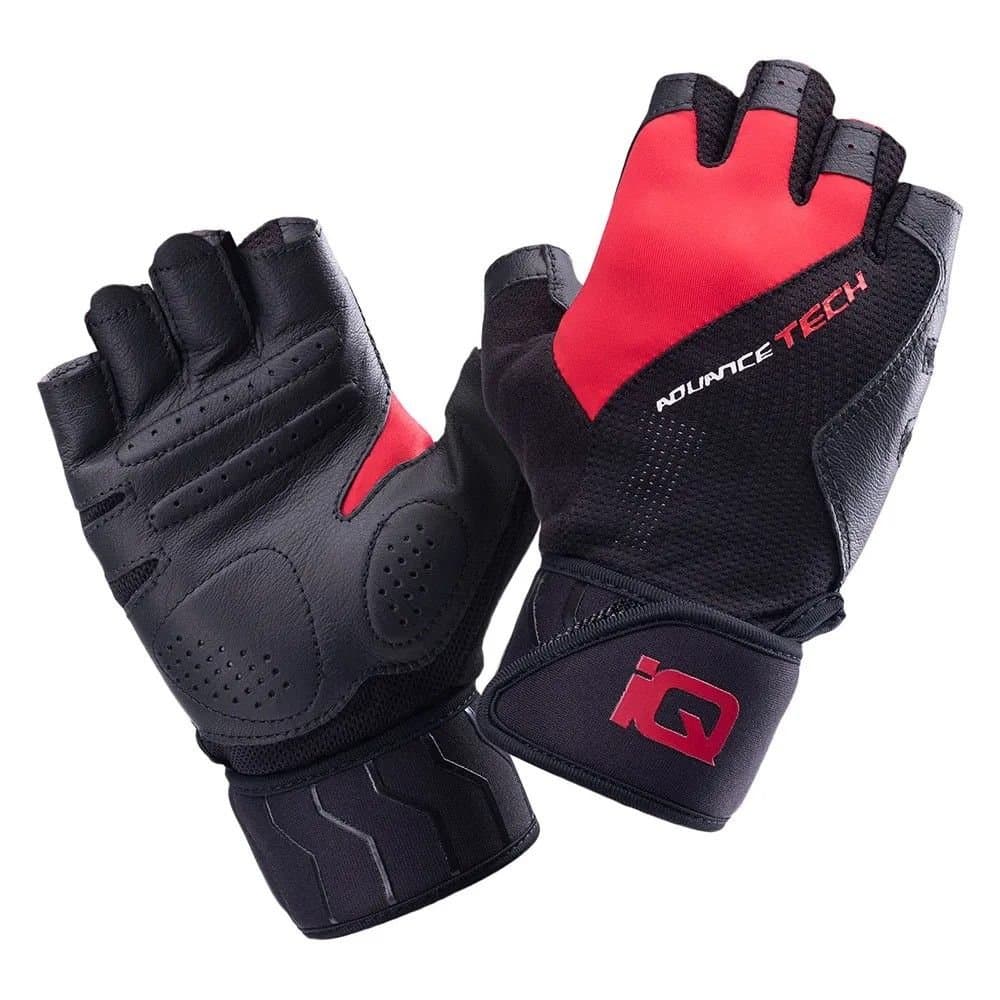 IQ IQ Men's Ibro Fingerless Gloves in Dark Red