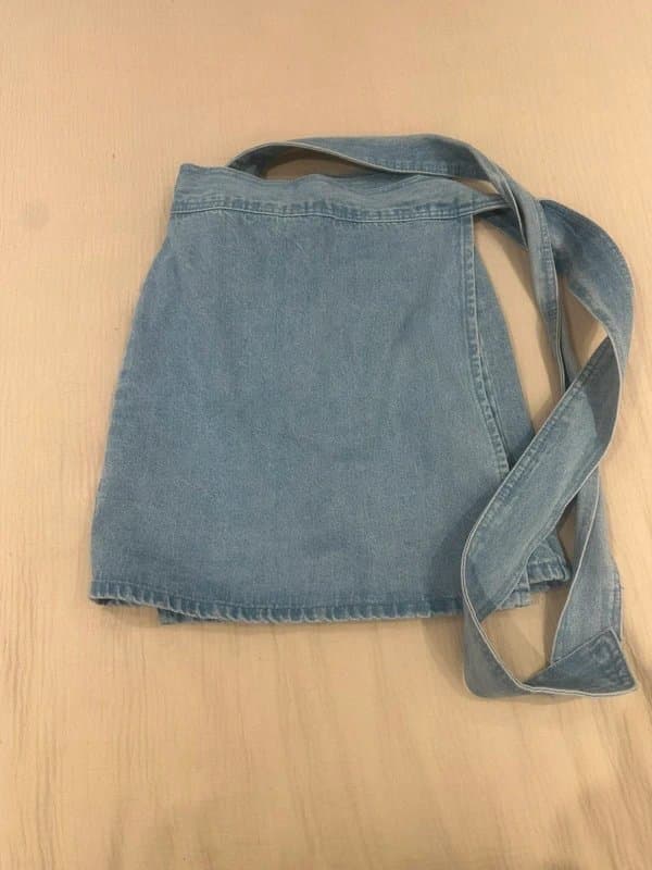 Never Fully Dressed Never fully dressed denim wrap maeva skirt 8