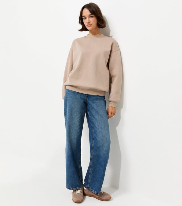 New Look Women's Light Brown Cotton Rich Relaxed Sweatshirt New Look - 3