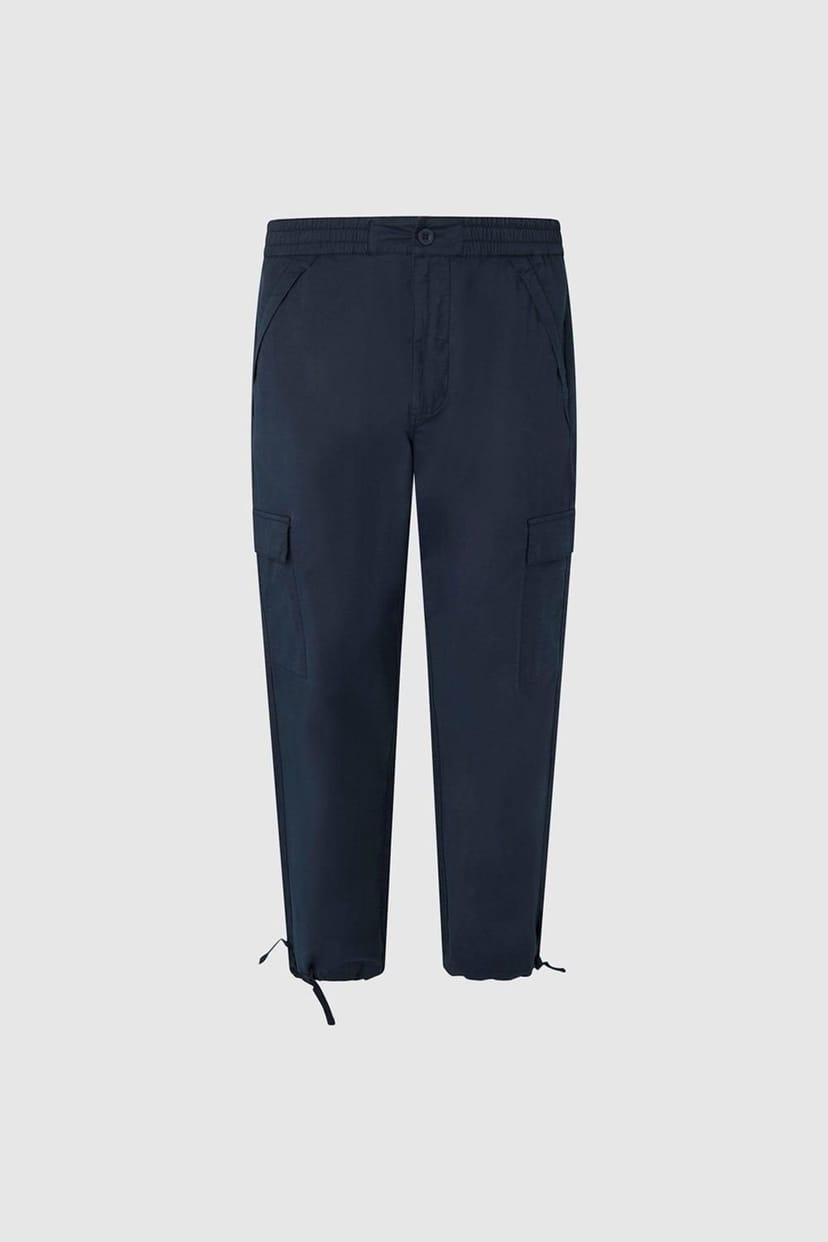 Pepe Jeans Pepe Jeans Men's Relaxed Straight Cargo Pant Navy - 1