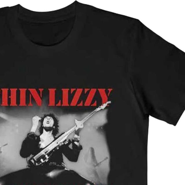 Thin Lizzy Thin Lizzy Men's Live & Dangerous T-Shirt in Black - 2