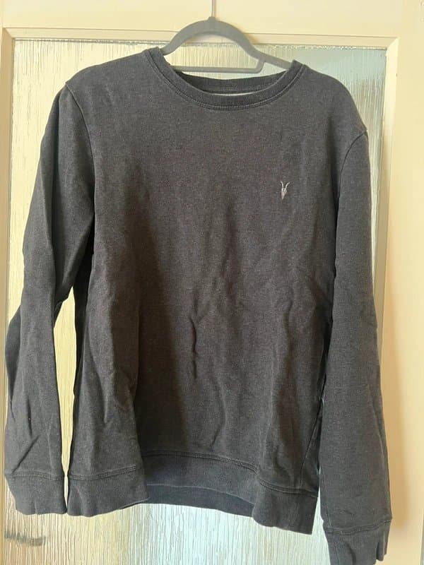 AllSaints AllSaints Dark Grey Crew Neck Sweatshirt Small