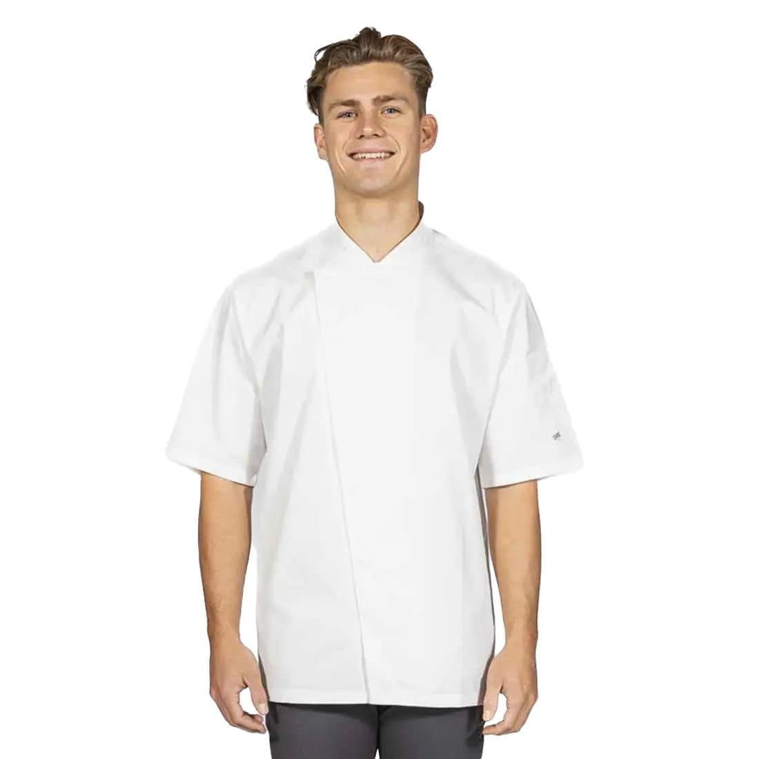 ADC ADC Men's Asymmetric Chef Jacket in White