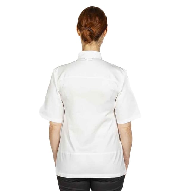 ADC ADC Men's Asymmetric Chef Jacket in White - 2