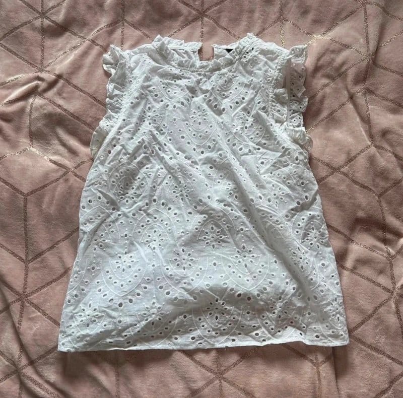 New Look White Floral Blouse