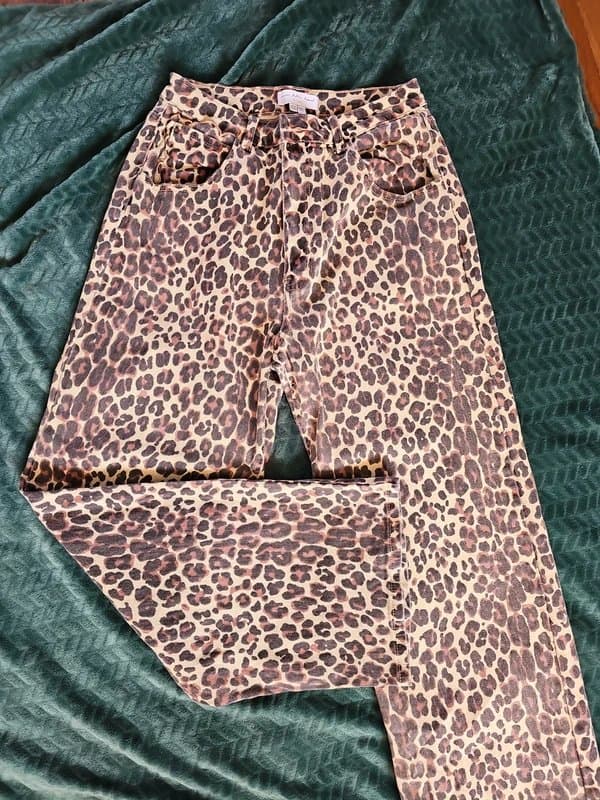Never Fully Dressed Leopard print jeans