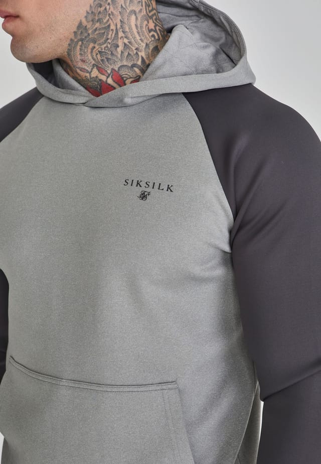 SikSilk SikSilk Men's Muscle Fit Hoodie in Grey - 2