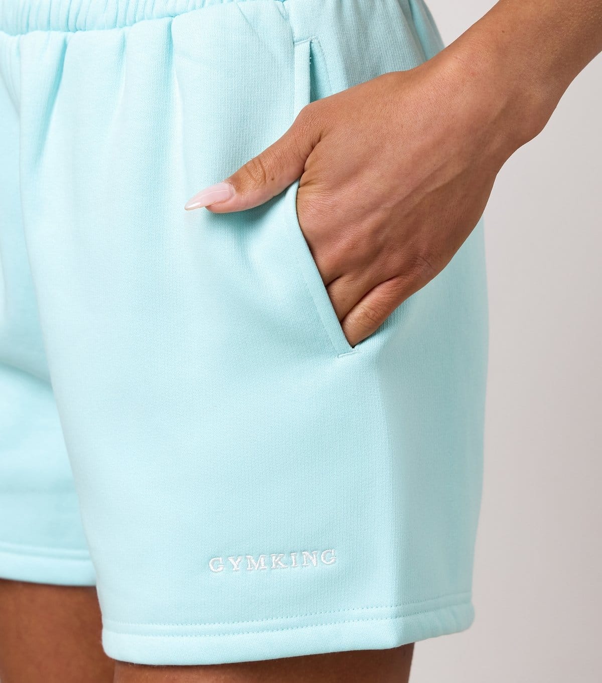Gym King Women's Turquoise 365 Fleece Shorts Gym King New Look - 4