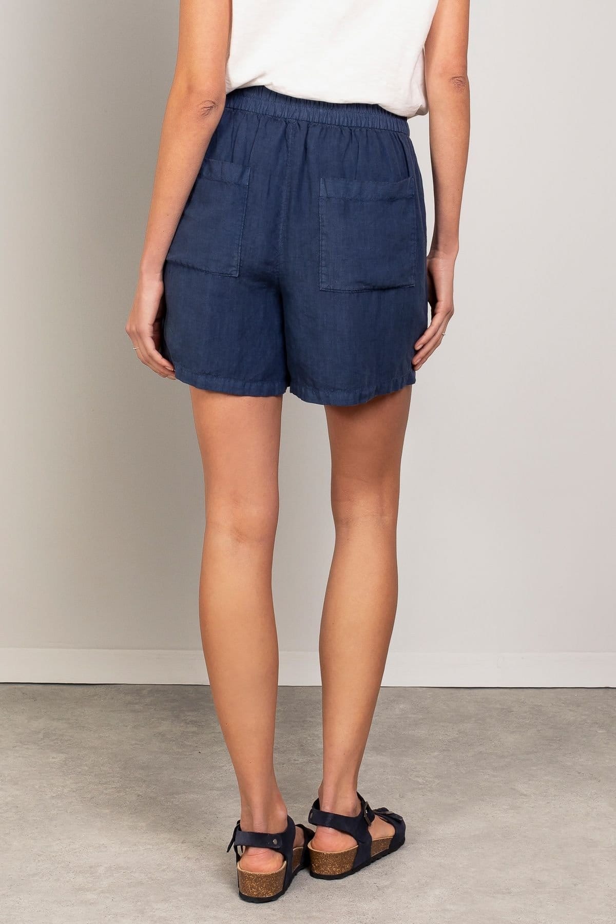 Celtic & Co Celtic & Co Women's Pull On Shorts in Mid Navy - 4