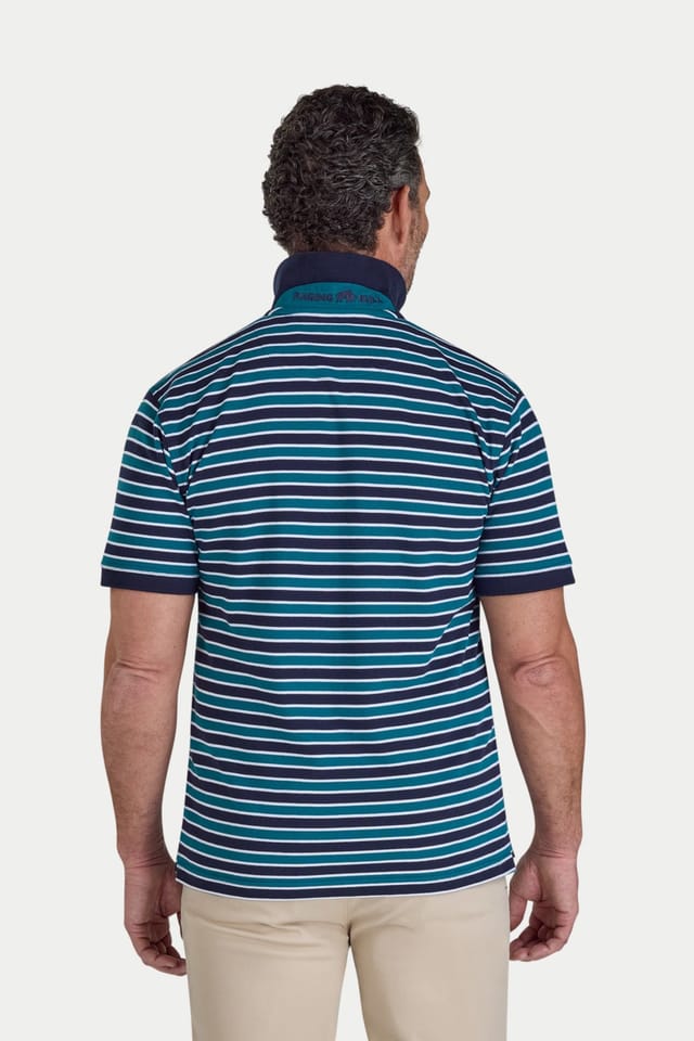 raging bull Raging Bull Men's Triple Stripe Pique Polo - 2