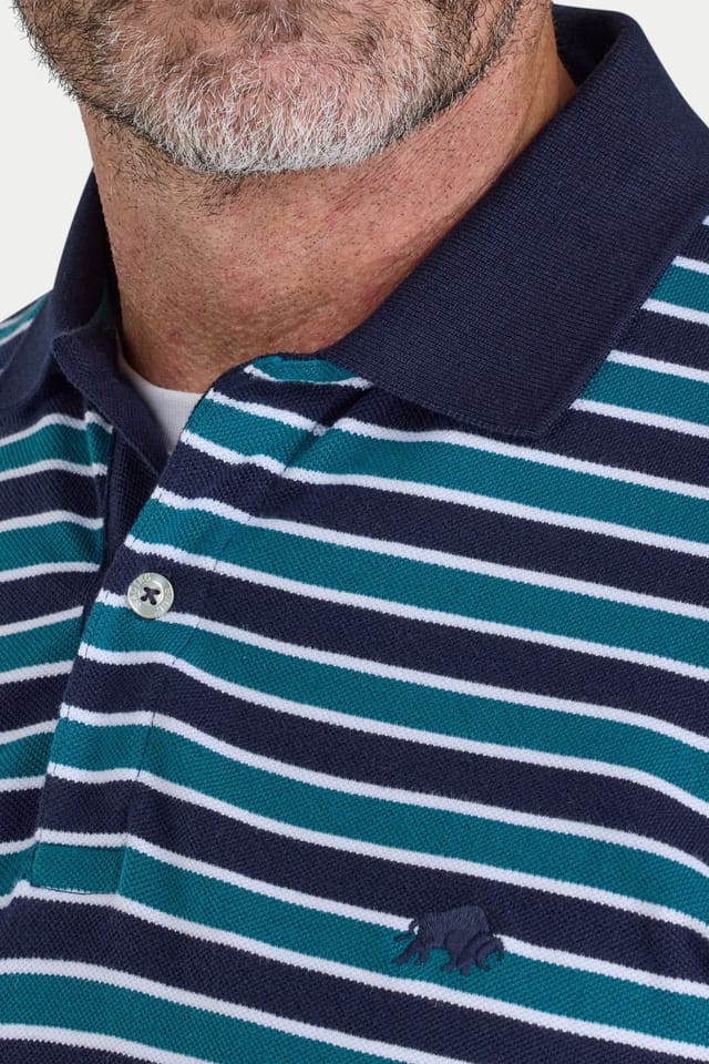 raging bull Raging Bull Men's Triple Stripe Pique Polo - 3