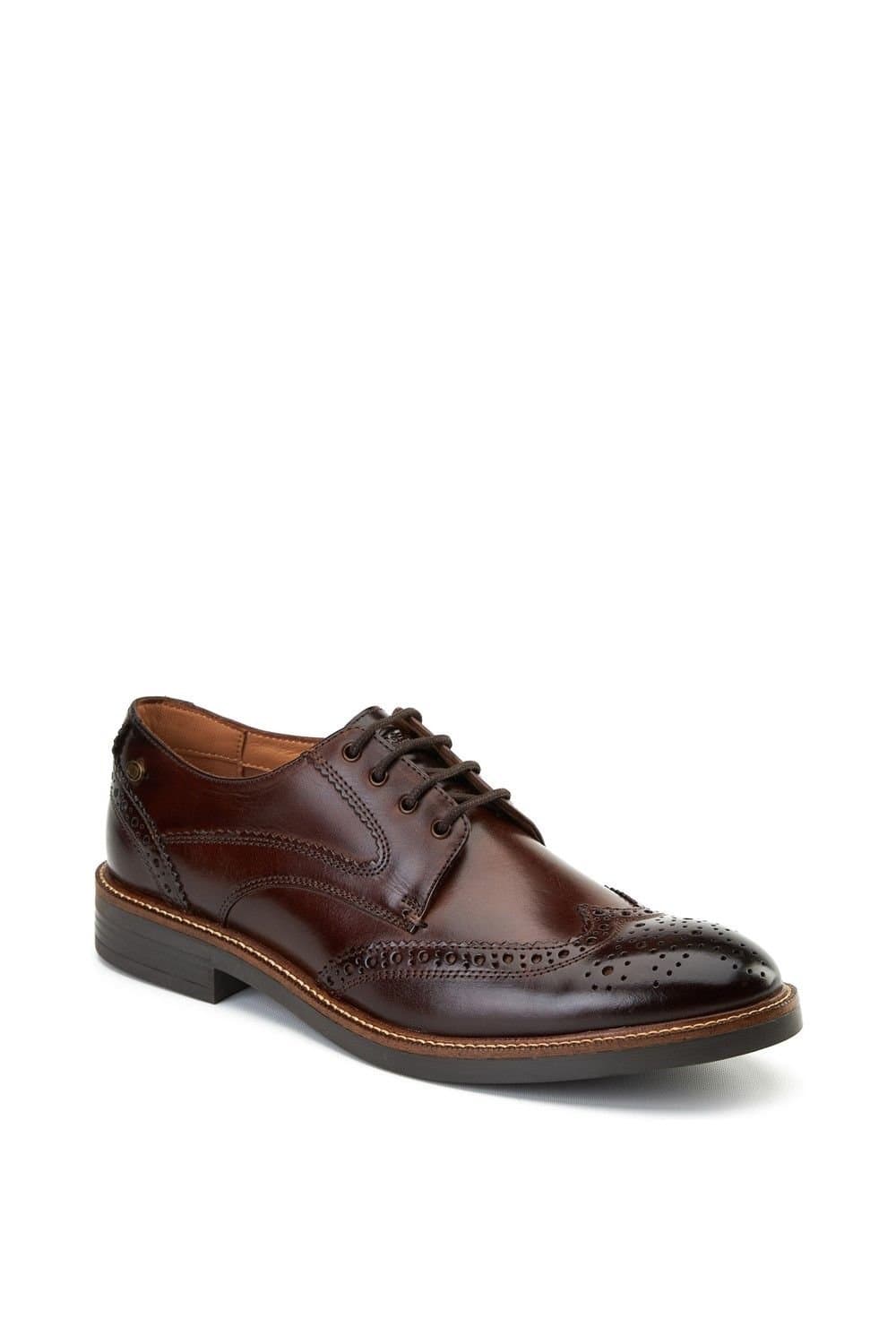Base London Base London Men's York Brogue Shoe in Brown