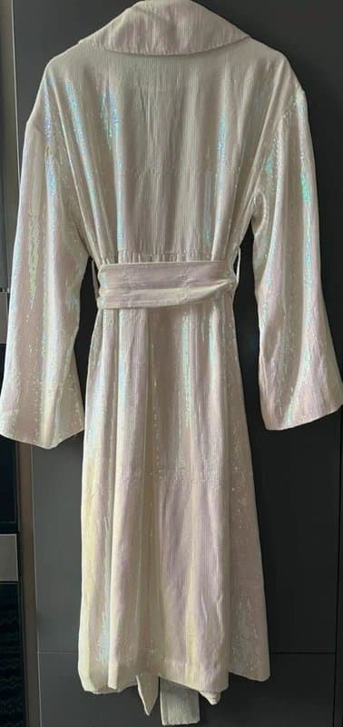 ASOS ASOS Luxe Iridescent Sequin Trenchcoat
