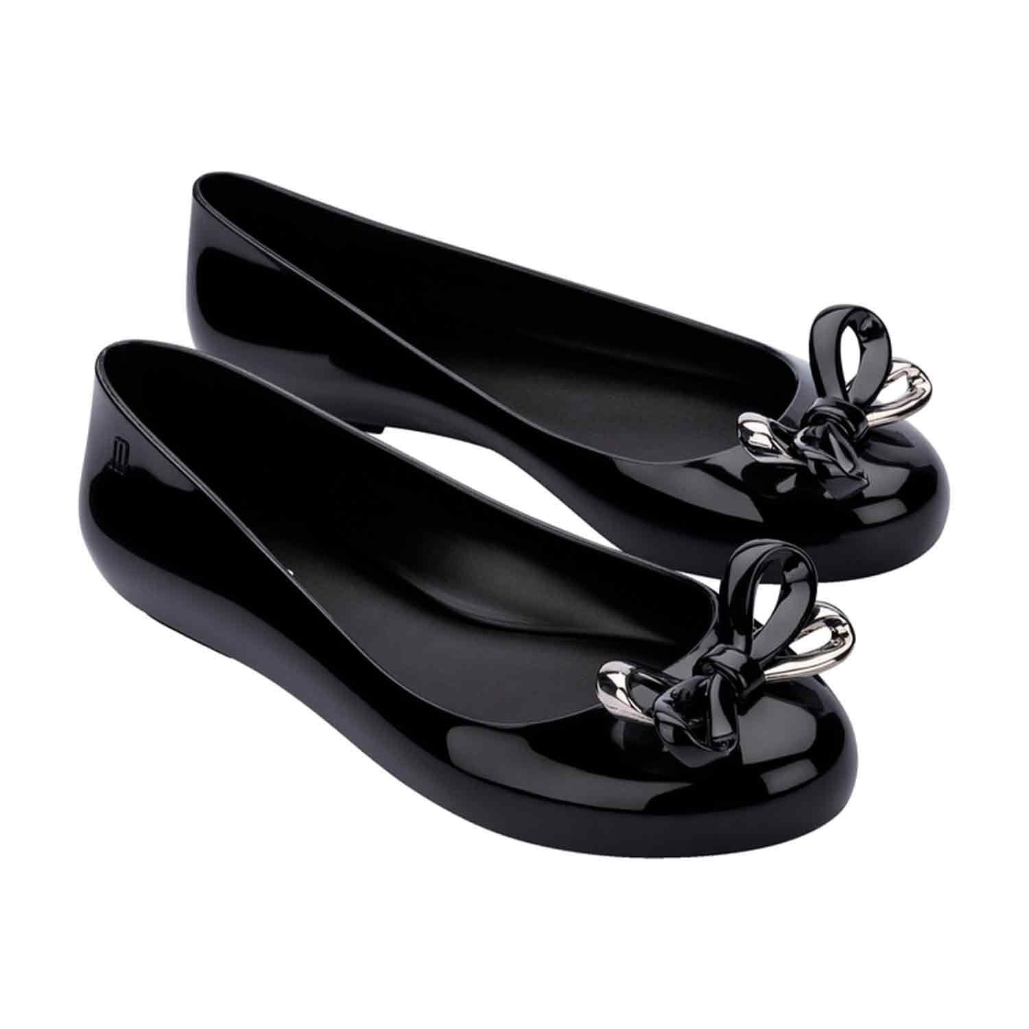 Melissa Shoes Melissa Shoes Women's Sweet Love Glam Ballet Pumps in Black - 4