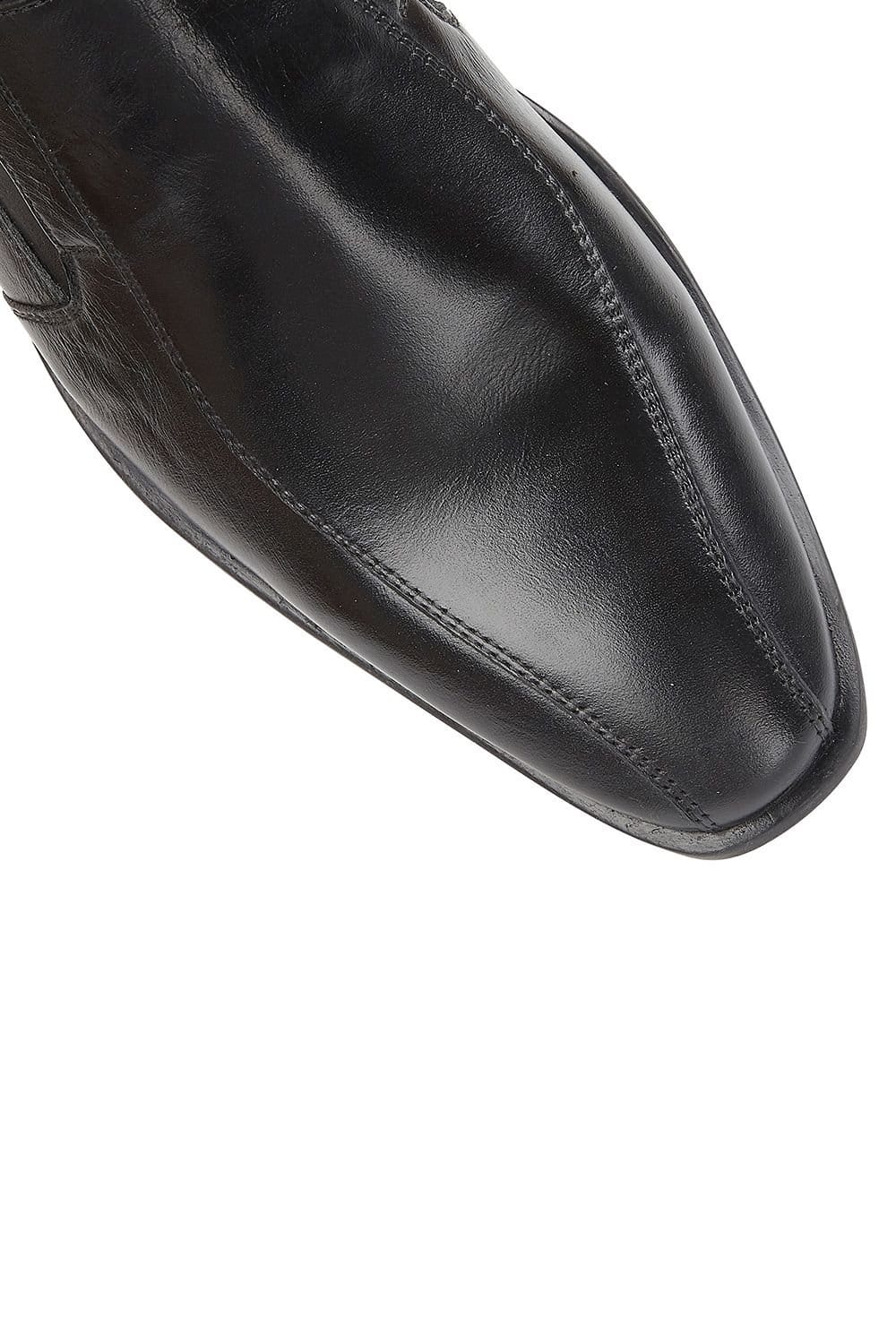 Lotus Lotus Men's Black 'Gerald' Leather Loafers - 4