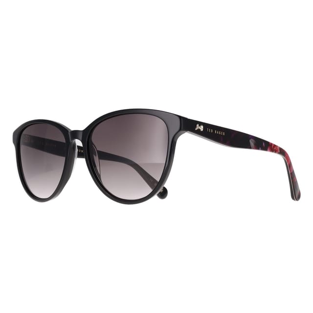 Ted Baker Ted Baker Women's Oval Gloss Solid Black Grey Gradient TB1763 Flori - 2