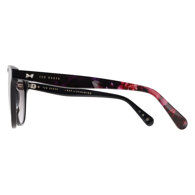 Ted Baker Ted Baker Women's Oval Gloss Solid Black Grey Gradient TB1763 Flori - 3