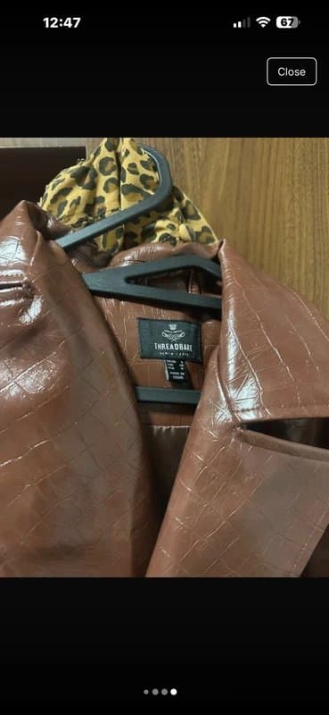 ASOS asos leather coat