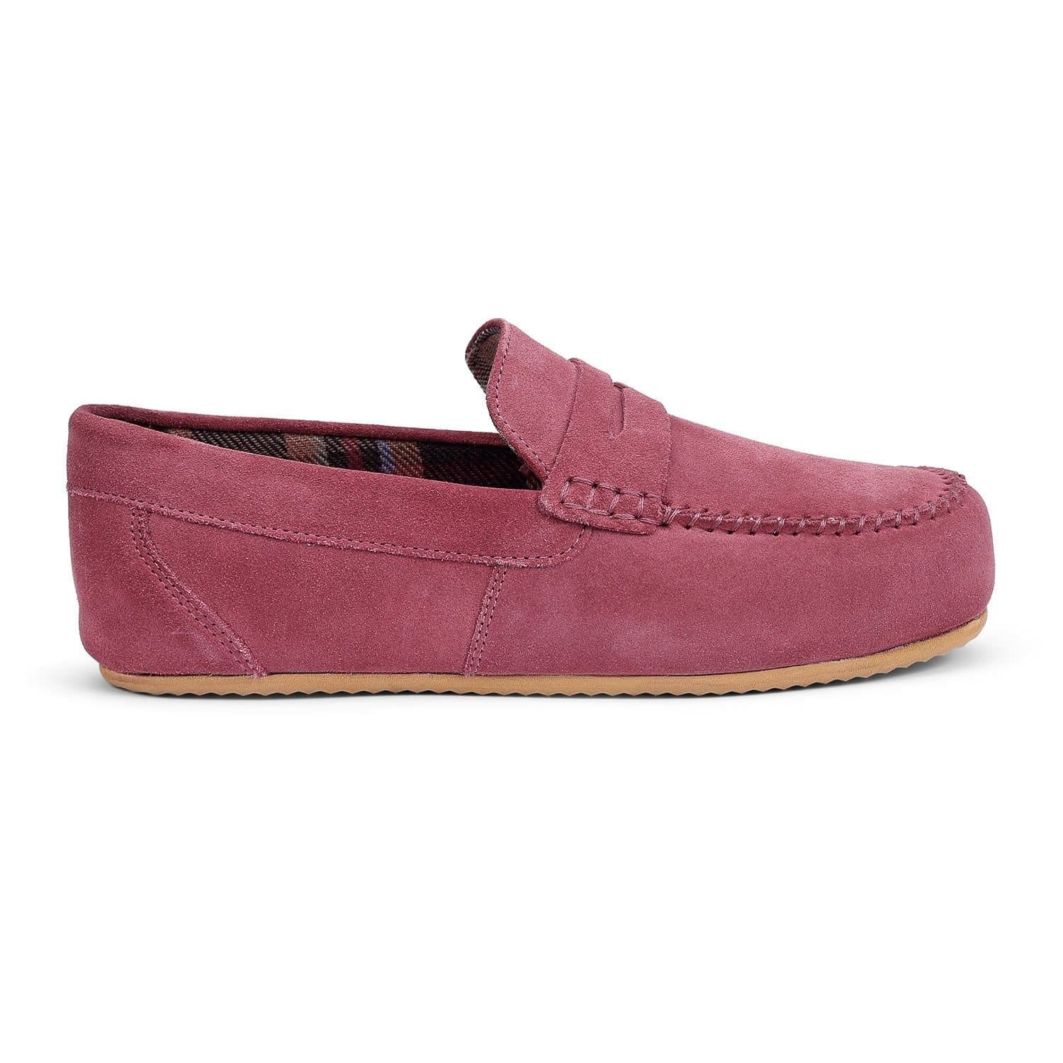 Hotter Hotter Women's 'Serene' Suede Slippers in Rose