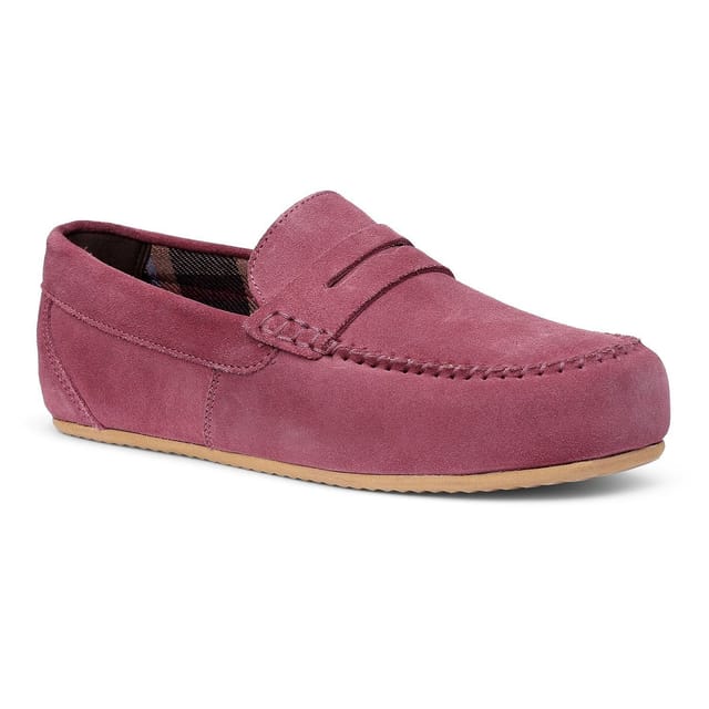 Hotter Hotter Women's 'Serene' Suede Slippers in Rose - 2