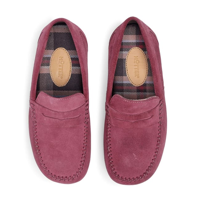 Hotter Hotter Women's 'Serene' Suede Slippers in Rose - 3