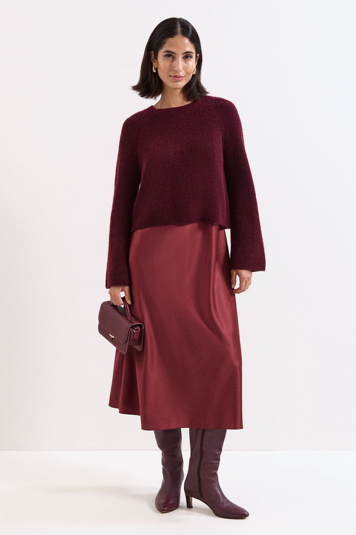 Phase Eight Wine 2 In 1 Dress