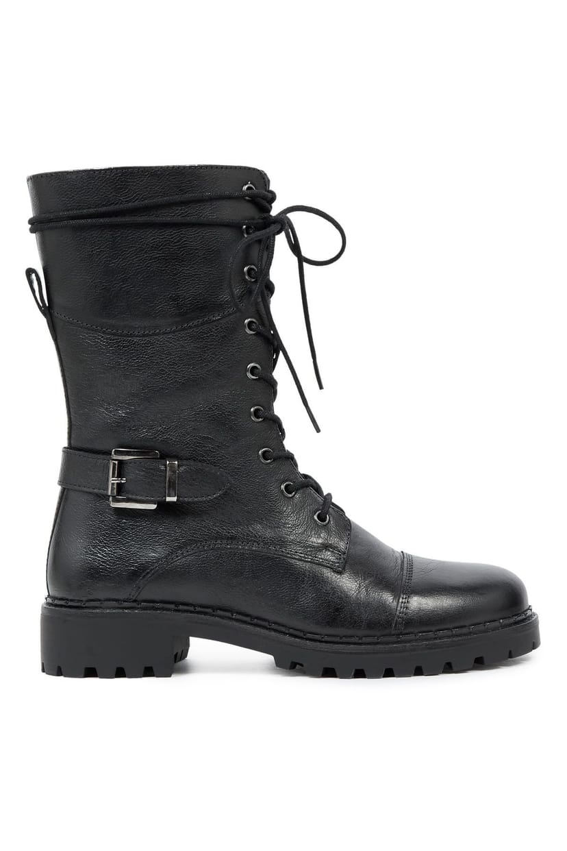 Celtic & Co Celtic & Co Women's Tall Ankle Lace Up Boot in Black - 1