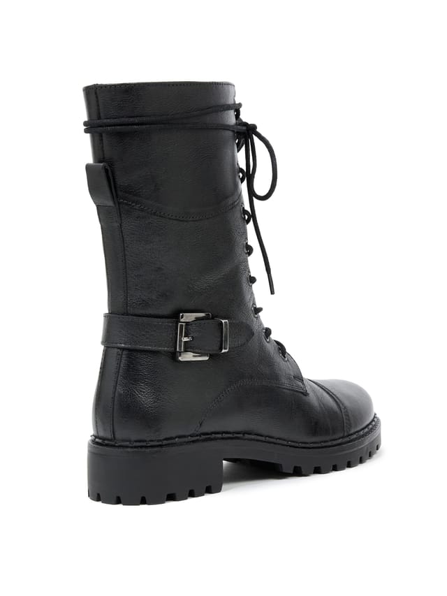 Celtic & Co Celtic & Co Women's Tall Ankle Lace Up Boot in Black - 2