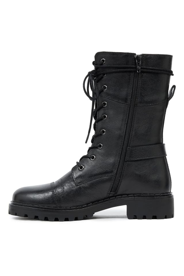 Celtic & Co Celtic & Co Women's Tall Ankle Lace Up Boot in Black - 3