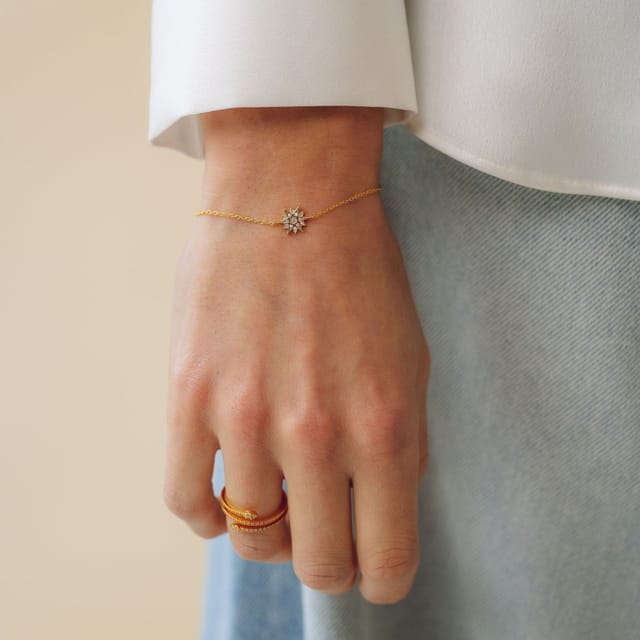 Gold Trip Gold Trip Women's Celestial Star Bracelet in Gold - 2