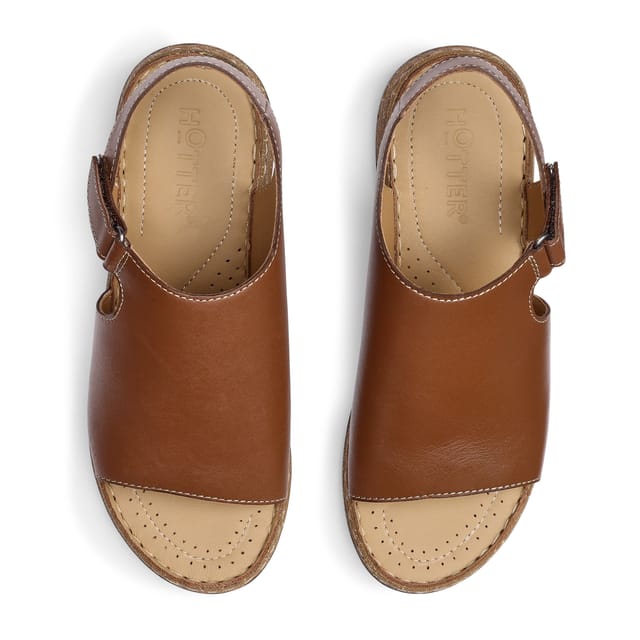 Hotter Hotter Women's Wide Fit 'Mena' Sandals in Tan - 3