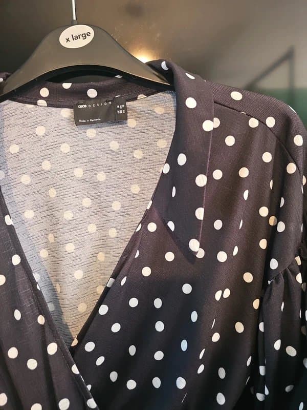 ASOS Asos size 16 polka dot ballon sleeves playsuit jumpsuit romper