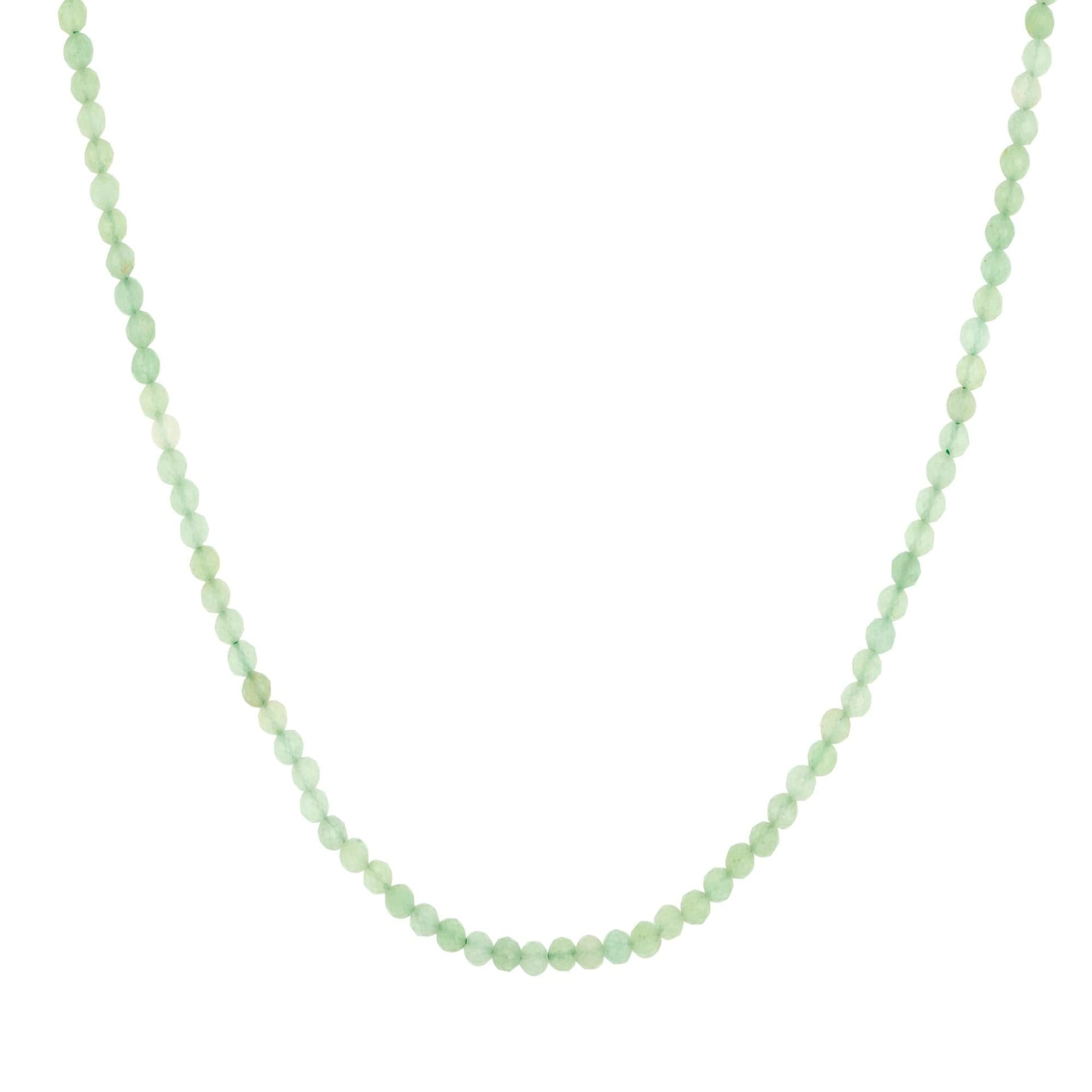 Gold Trip Gold Trip Women's Green Aventurine Beaded Necklace