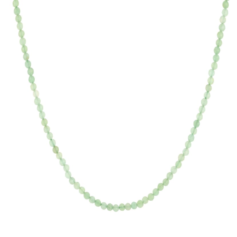 Gold Trip Gold Trip Women's Green Aventurine Beaded Necklace - 1