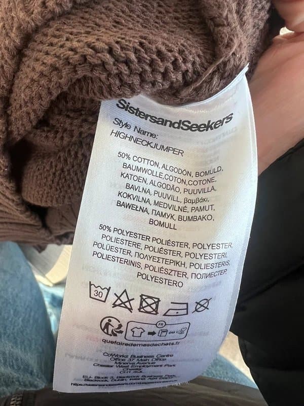 Sisters & Seekers Sisters&seekers ‘seekers’ pink&brown knit jumper size small