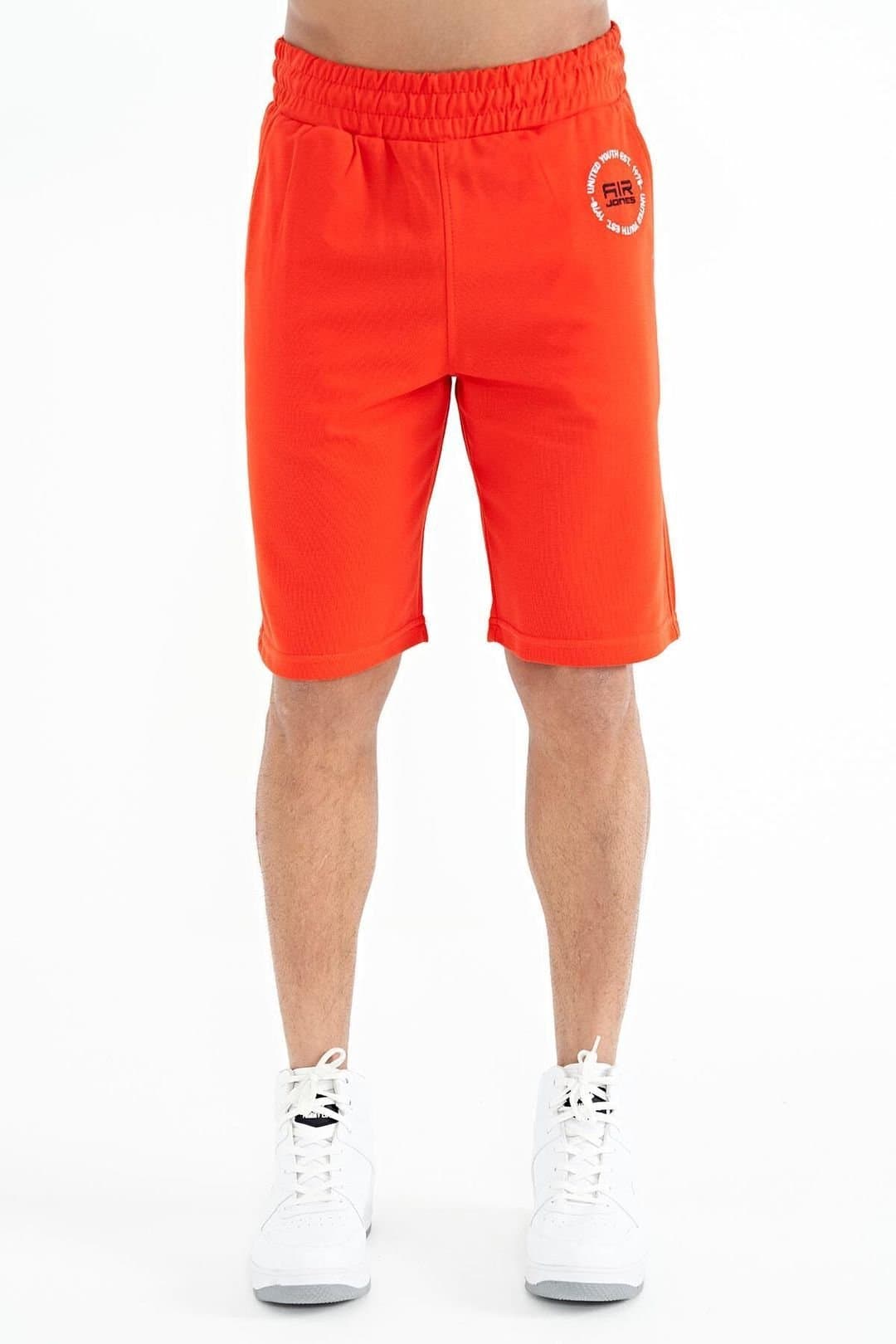 Tommy Life Tommy Life Men's Pull-on Sweat Shorts in Orange