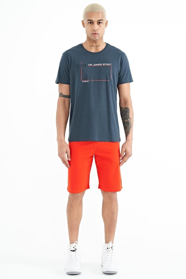 Tommy Life Tommy Life Men's Pull-on Sweat Shorts in Orange - 2