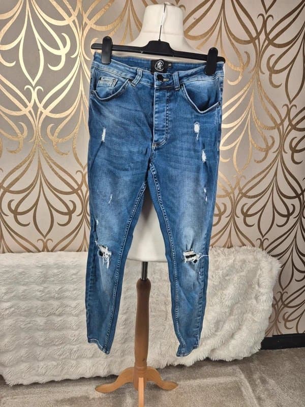 Gym King Gym king distressed ripped jeans size 30 waist