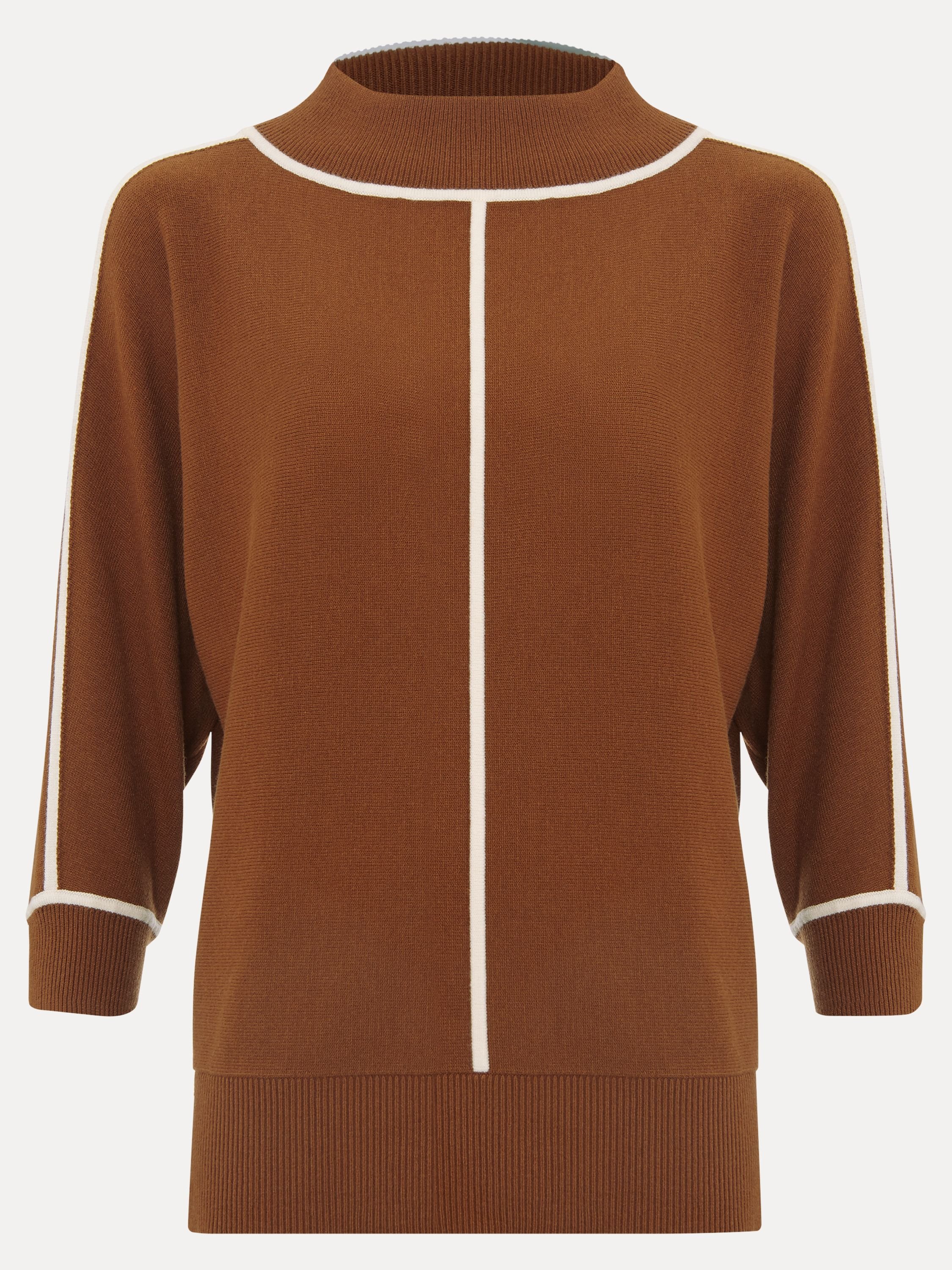 Phase Eight Phase Eight Women's Hallie Tipped Jumper in Walnut - 2