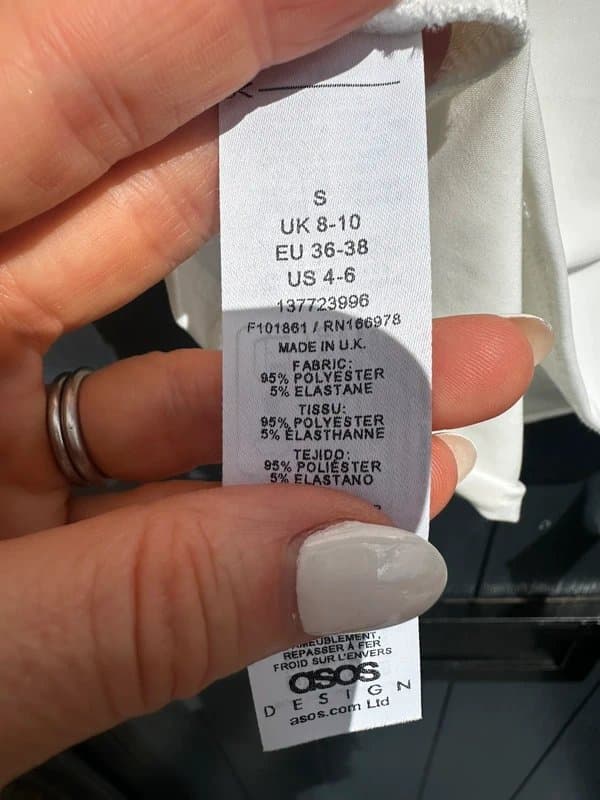 ASOS Design White drapey top