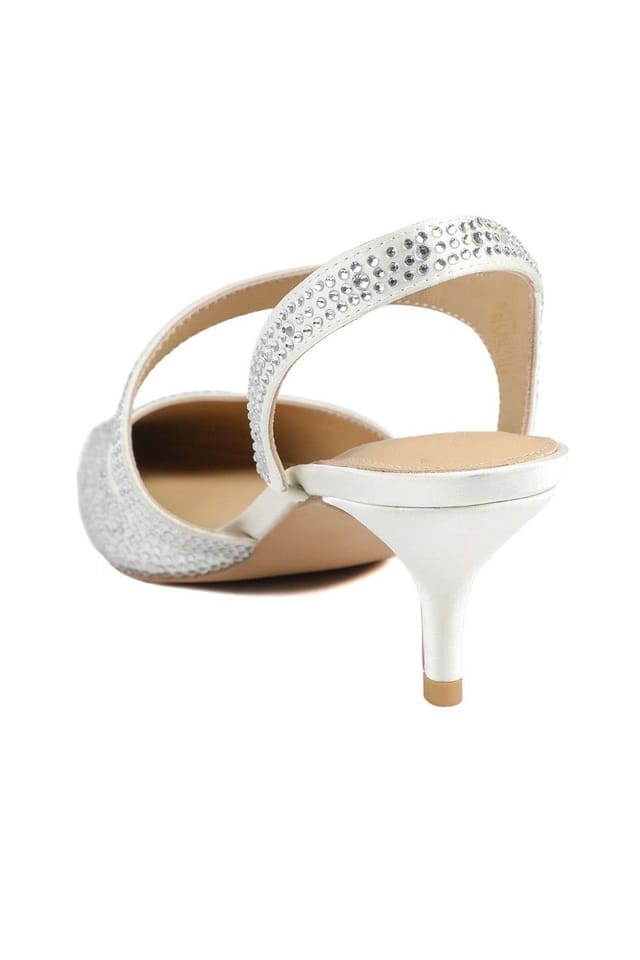Jones Bootmaker Jones Bootmaker Women's Zula Embellished Occasion Court Shoes in Ivory - 3