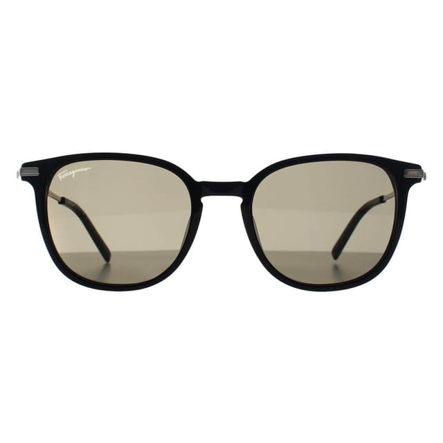 Salvatore Ferragamo Salvatore Ferragamo Men's Round Black Green Grey SF1015S - 2